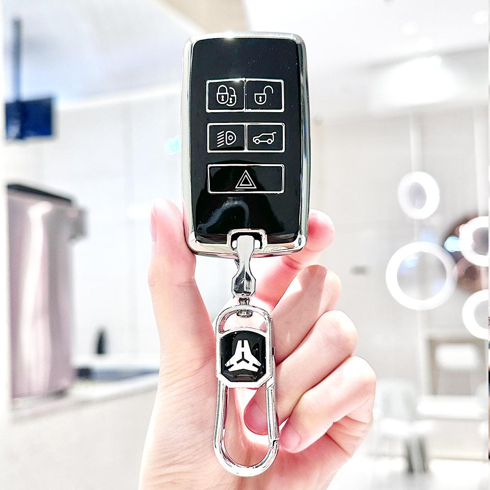 Soft Tpu Car Remote Key Case Cover For Land Rover Discovery Sport Velar Range Rover Evoque For Jaguar Xe E-Pace Xf Shell Fob