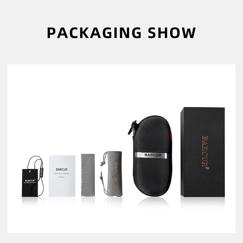 BARCUR Napszemüveg Női Túlméretes Polarizált Napszemüveg Női Szemüveg Gradient Női Shades UV400 Protection Oculos