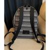 Used Authentic SAINT LAURENT Skull Pattern Skull Rucksack Bag Canvas Black x White