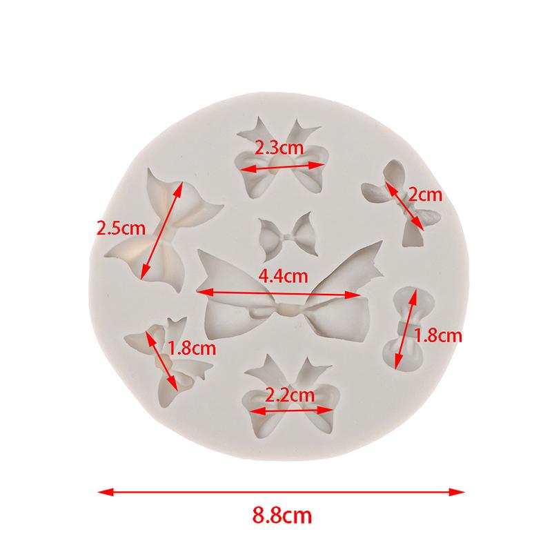 Cartoon Flower Leaves Shape Silicone Cookie Mold Uppercase Bows Chocolate Fondant Pastry Cake Decoration Tools DIY Sugar Forms