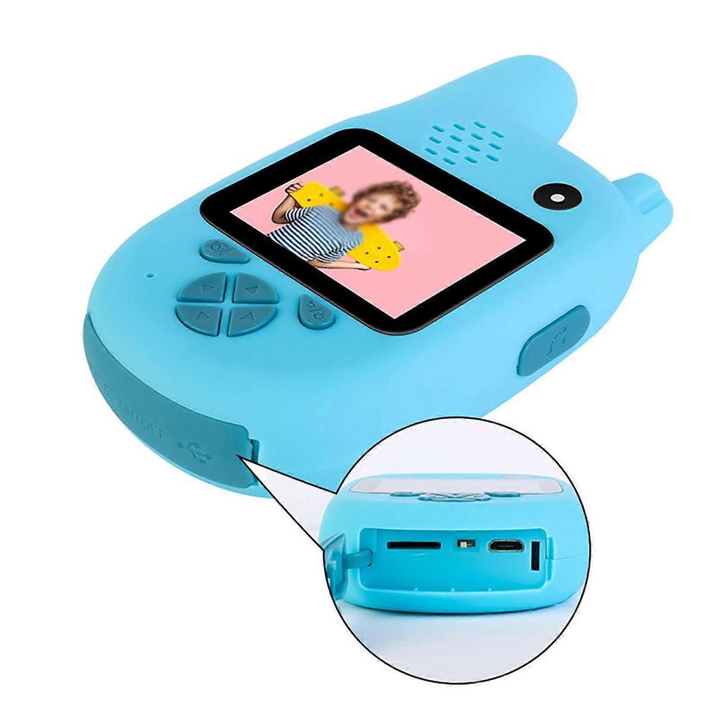 1PC Rechargeable Camera Kids Camera DIY Camcorder Child Walkie Talkie 2.0 Inch HD Screen Puzzle Game MP3 Music Player