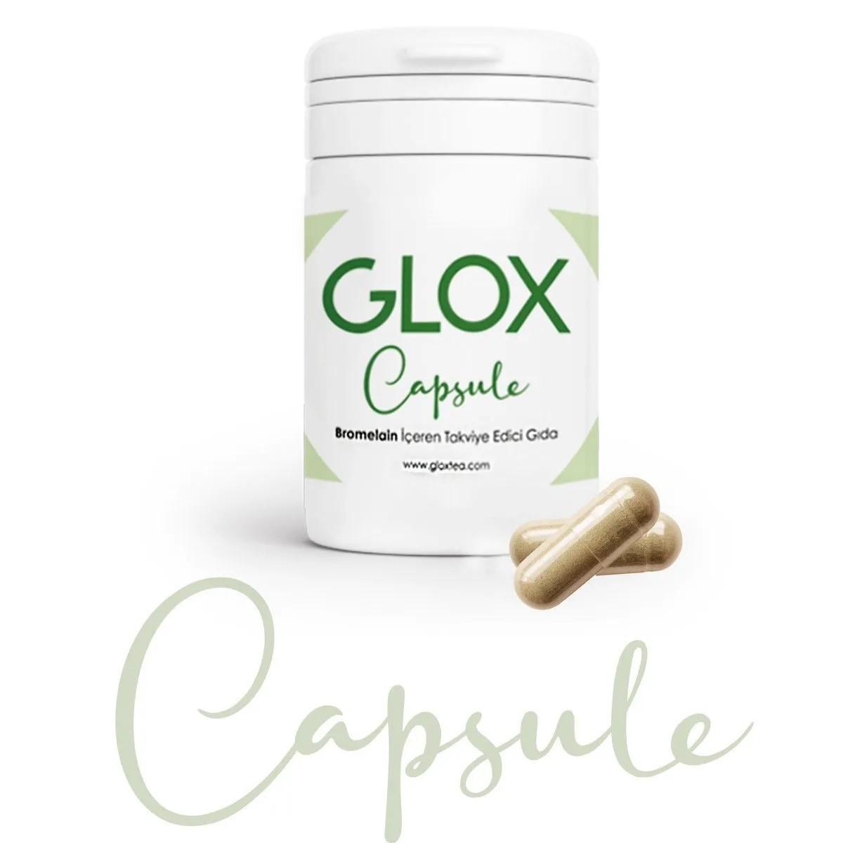 

Капсули Glox - харчова добавка з бромелайном