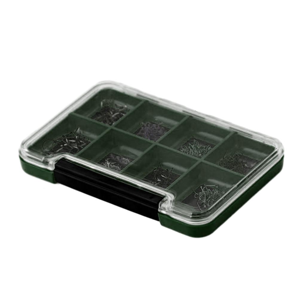 Fishing Magnetic Fly Storage Box Multiple Sections Fly Box Fishing Hooks Magnetic Pad Compartments Clear Lid Tackle Box