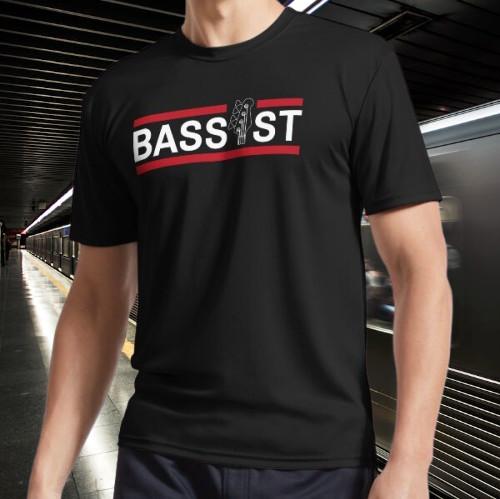 The Bassist Lover Electric Bass Logo T-Shirt Funny Size Mode American T-shirt S разноцветный