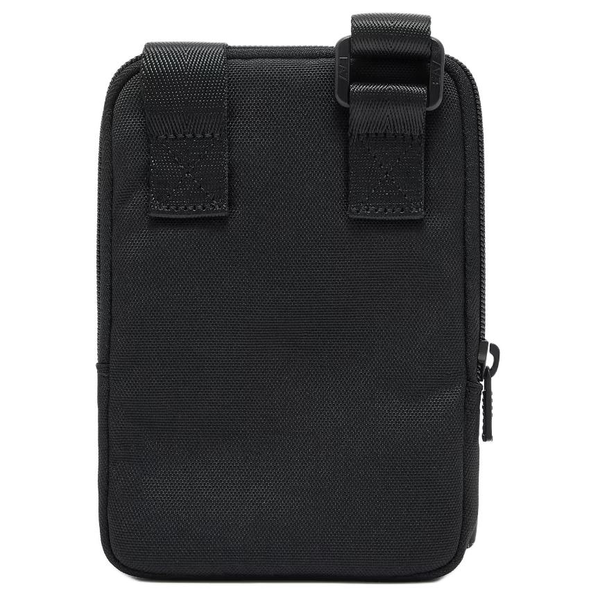 Emporio Armani Verstellbarer Schultergurt Logo Umhängetasche Herren Umhängetasche Schwarz 7X000391-AF19722-UC001