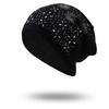 European, American Men and Women Point Drill Knitted Thermal Hat Autumn and Winter Pullover Hat Outdoor Ear Protection Hat Manufacturer Spot