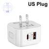 EU US UK 20W Dual Ports Type C USB C PD Wall Charger Fast Quick Charging Power Adapters For 11 12 13 14 15 Samsung
