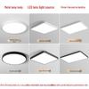 Ultra-thin Rectangular LED Ceiling Light for Living Room, Bedroom, Balcony, and Office