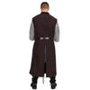Handmade Embroidery Medieval Halloween Knight Viking Tunic Cosplay Costume Sleeveless Shirts Men's Costumes Renaissance Surcoat Tabard LARP
