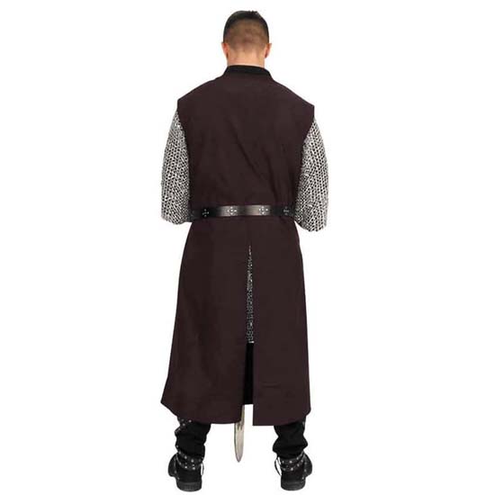 Handmade Embroidery Medieval Halloween Knight Viking Tunic Cosplay Costume Sleeveless Shirts Men's Costumes Renaissance Surcoat Tabard LARP