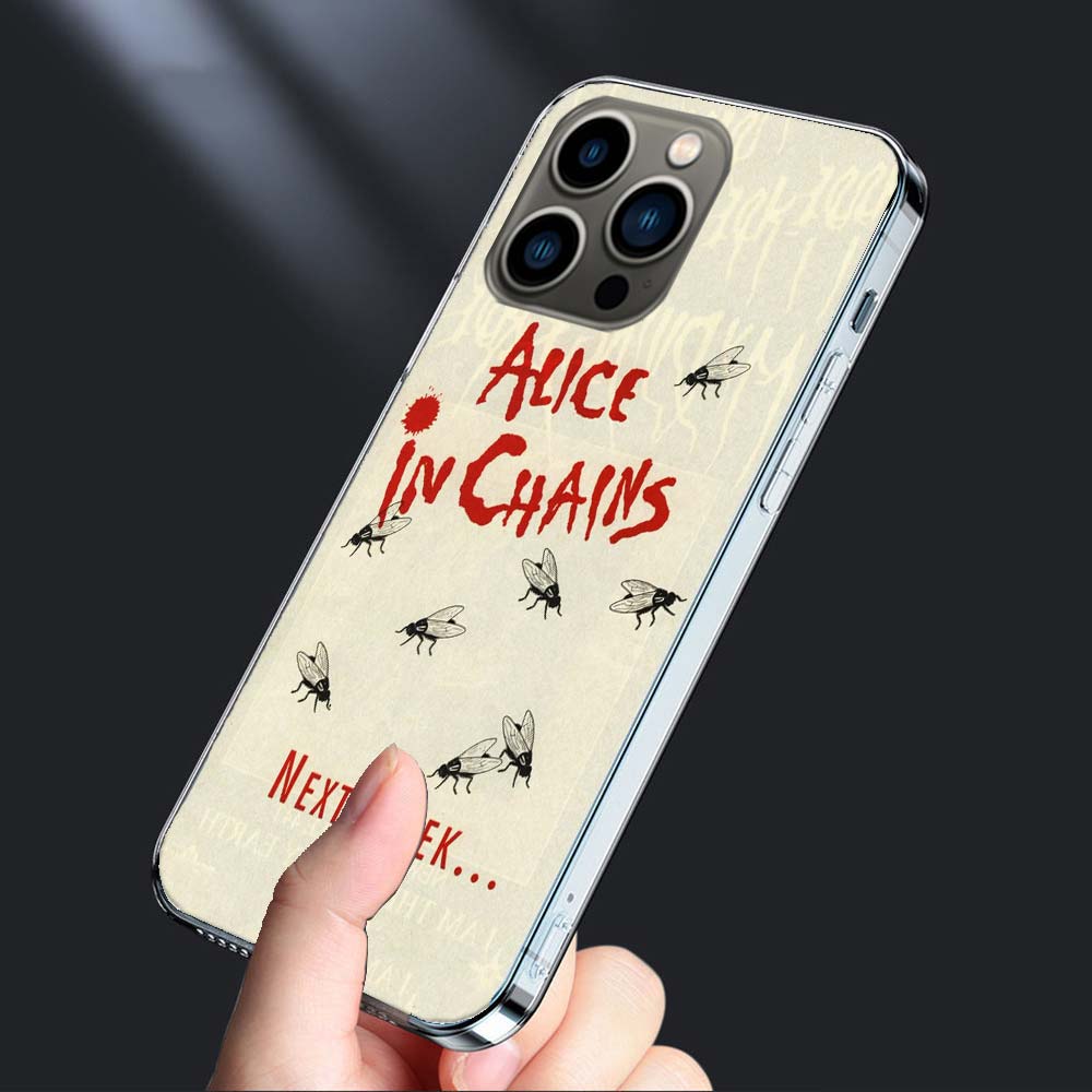 Rock Band Alice In Chains Phone Case For Iphone 16E 15 Pro 14 Plus 17E 16 17 Pro Max Air 11 12 13 Mini Shockproof Capa Cute C