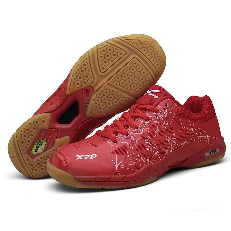 

Badminton shoes table tennis shoes men s and women s breathable sports shoes 45 червоний