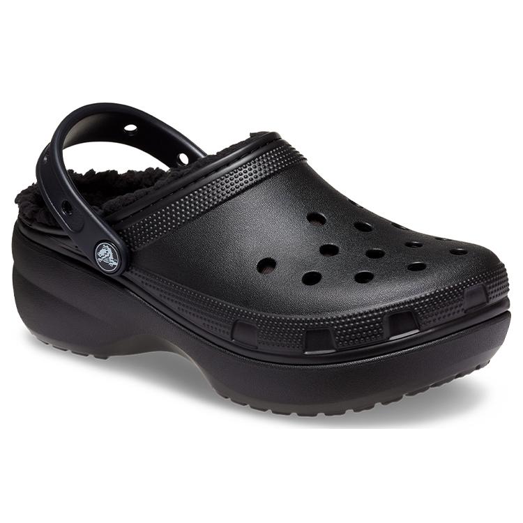 Crocs Classic Platform Lined Clog 'Black' Women's 207938-001