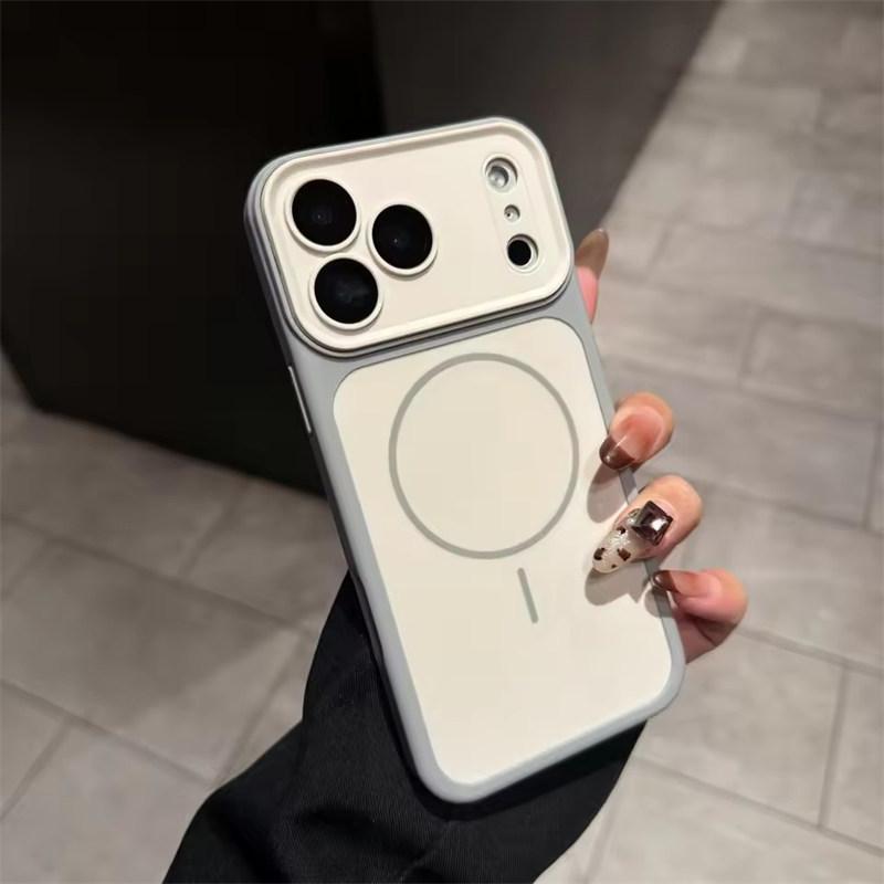 For Magsafe Magnetic Phone Case For iPhone Instantly Turn 17 16 15 14 Plus 13 Pro Max Wireless Charge Matte Non-slip Cover