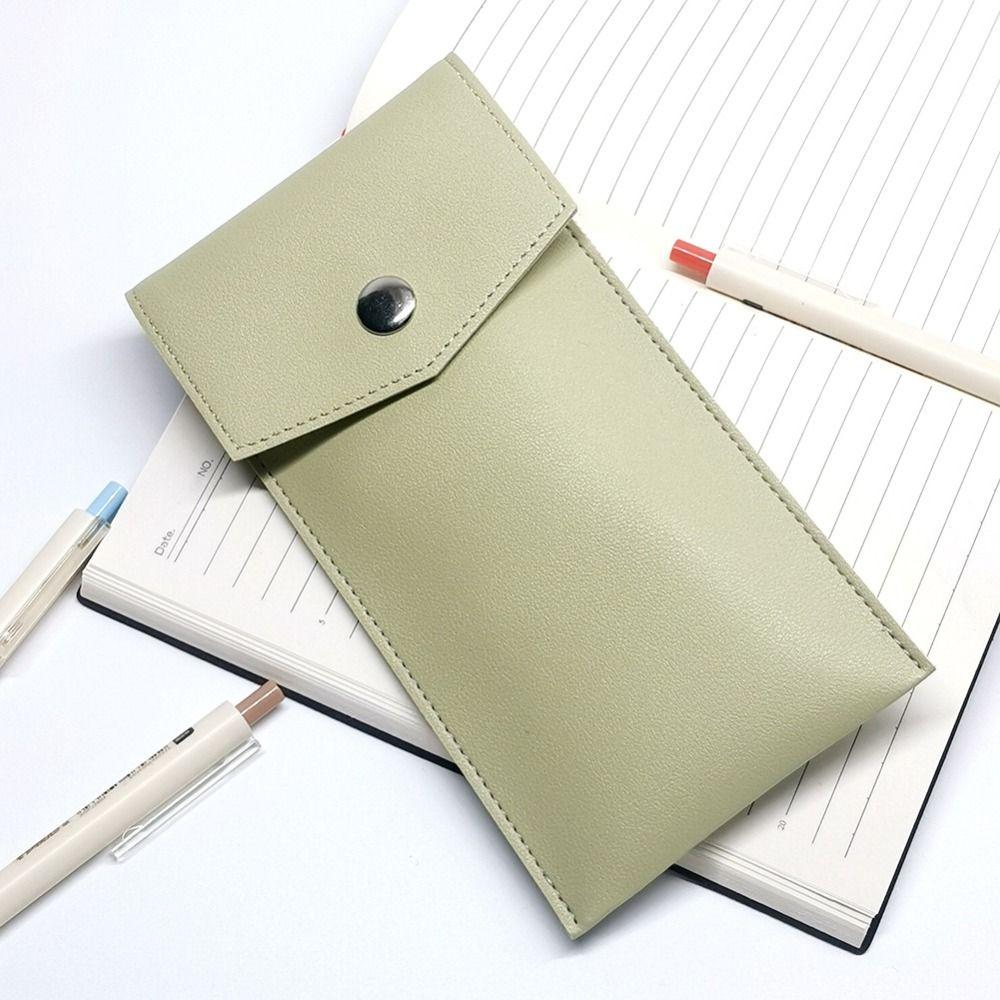 PU Leather Pen Protective Cover Portable Eyeglass Bags Creative Pencil Bag Pen Cover  Glasses
