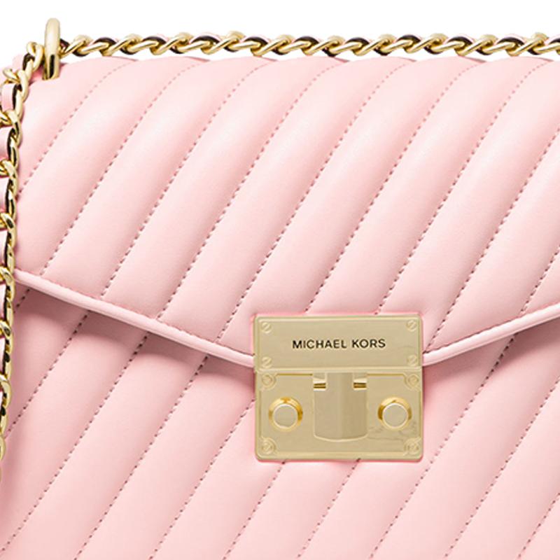 New MICHAEL KORS Artificial Leather Shoulder Bag Crossbody Bag Medium Size Women's Cherry Blossom Pink 35T0GXOL2U-648