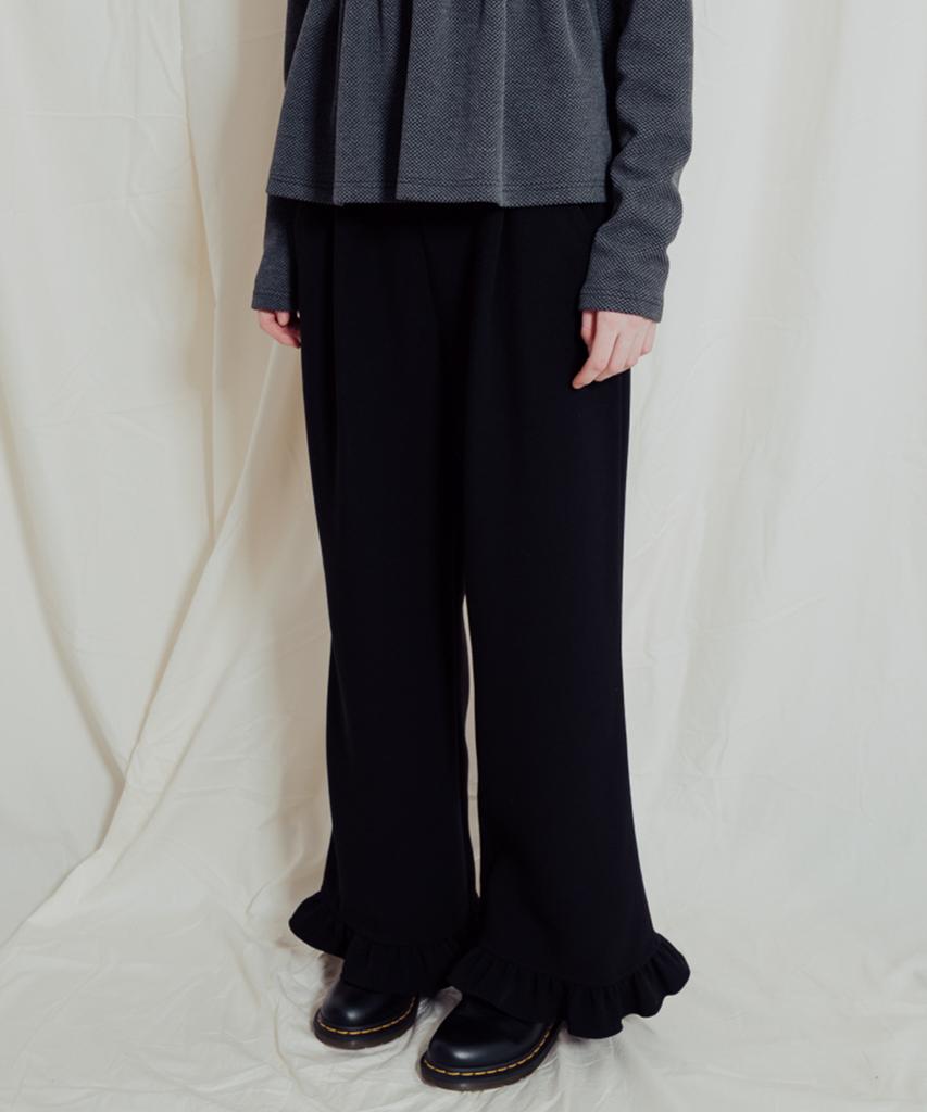 Telelu Folding Lace-Up Pants Black