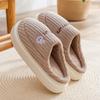 Damen Winter Fleece gefütterte geschlossene Rückseite Hausschuhe, Paar Warme Flauschige Hausschuhe Tragbar Outdoor Schnee Knöchelhohe Stiefel