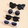 1/4pcs Cute Heart Bear Ear Glasses Fashion Accessories for Party Birthday Valentine Day Gift