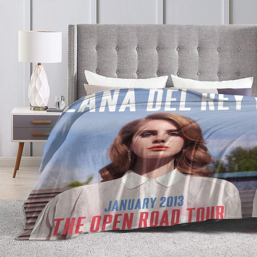 Lana Del Rey Blankets Soft Warm Flannel Throw Blanket Bedspread for Bed Living room Picnic Travel Home Sofa