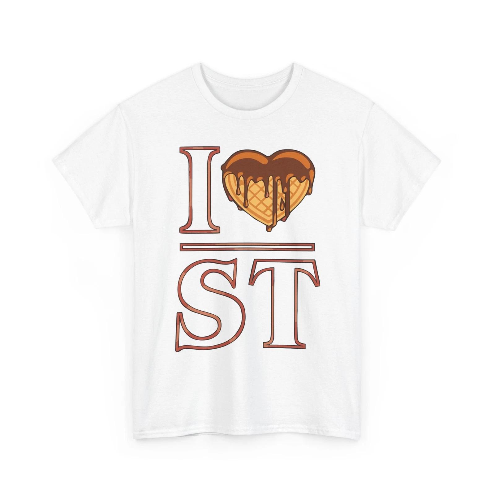 100% Cotton T-shirt Mens Tees Top I love Stranger Things 100% cotton M
