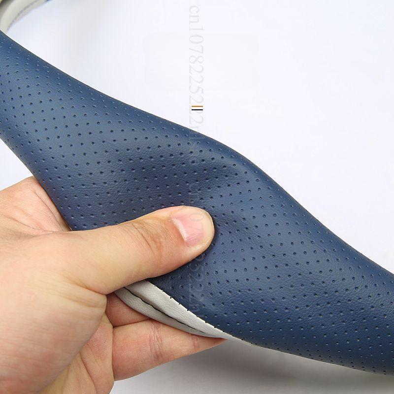 Double D Style for Xpeng G6 Steering Cover Original White Blue Black Interior Accessories Non-slip Steering Wheel Conversion Kit
