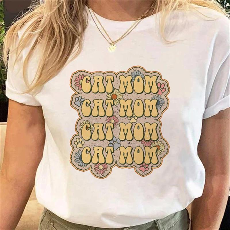 Simple And Funny Unisexs Plant Flower Tshirt Fashion Cartoon Happy Time Mom Cartoon Tshirt Pattern Top Letter Printed Tshirt