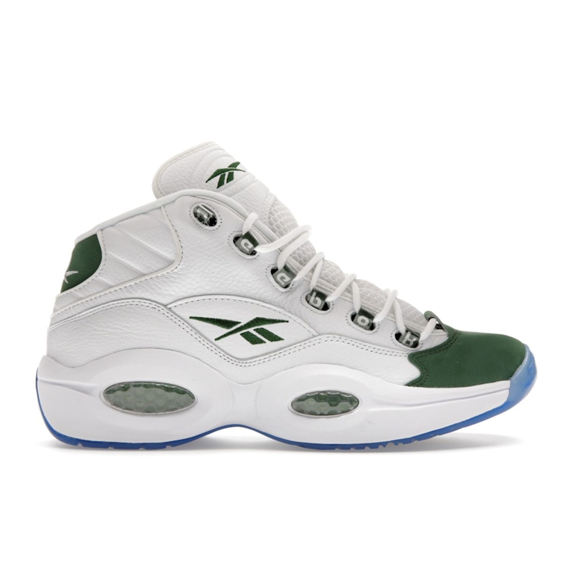 

Reebok Question Mid NCAA Pack - Мичиган Стэйт 2023 Мужские Кроссовки Белый Облачно-Белый Сосново-Зеленый ID6690 40.5