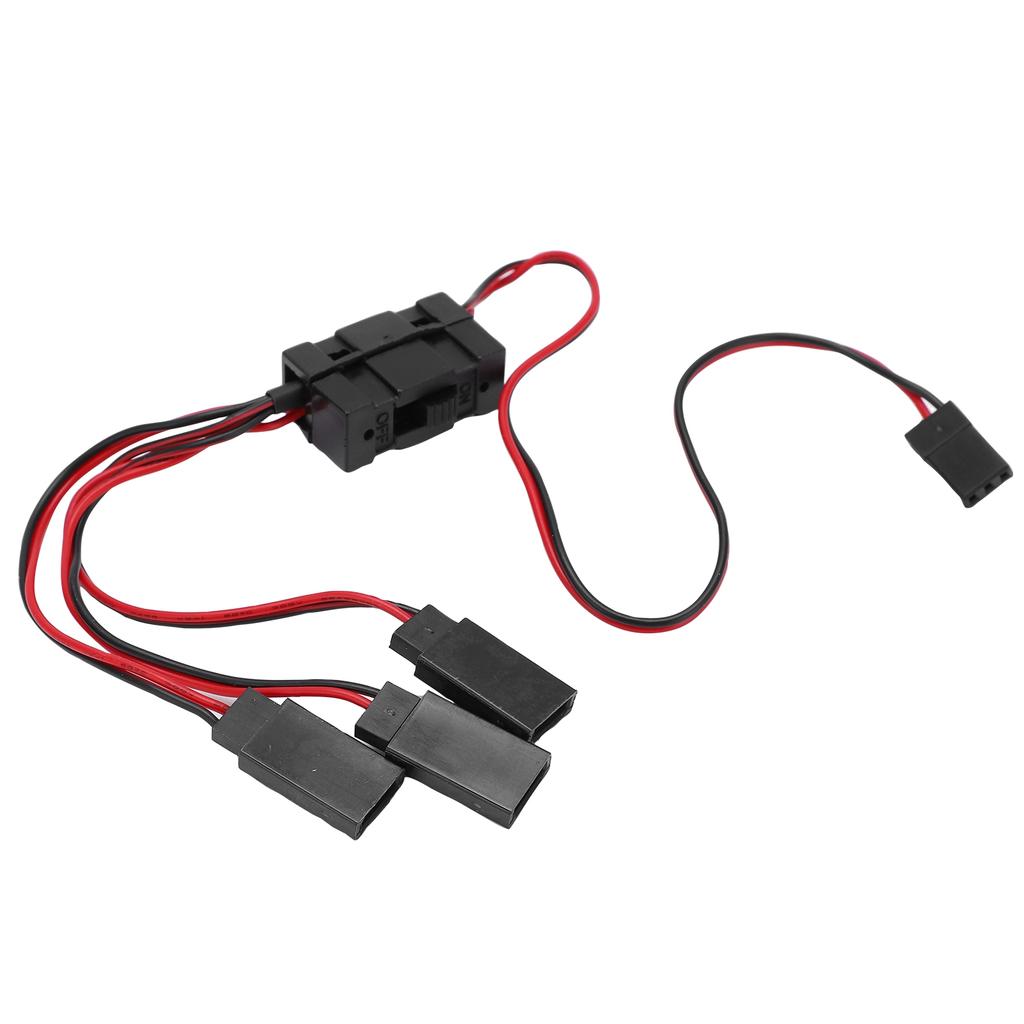 JR To JST Y Splitter Harness Parallel Wire 1 for 3 Y Cable with Switch for Remote Control Cars