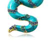 Unique Women Brooch Pin with Sparkling Rhinestones Unique Snake Brooch Alloy Texture for Multifuntional Outfit Styling