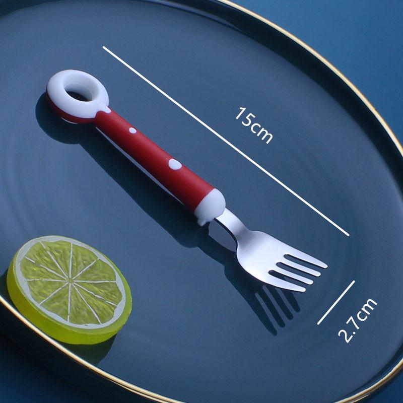 Baby Spoon Fork Gadgets Children Utensil Creative Cartoon Set 304 Stainless Steel Toddler Dinnerware Infant Feeding Portable