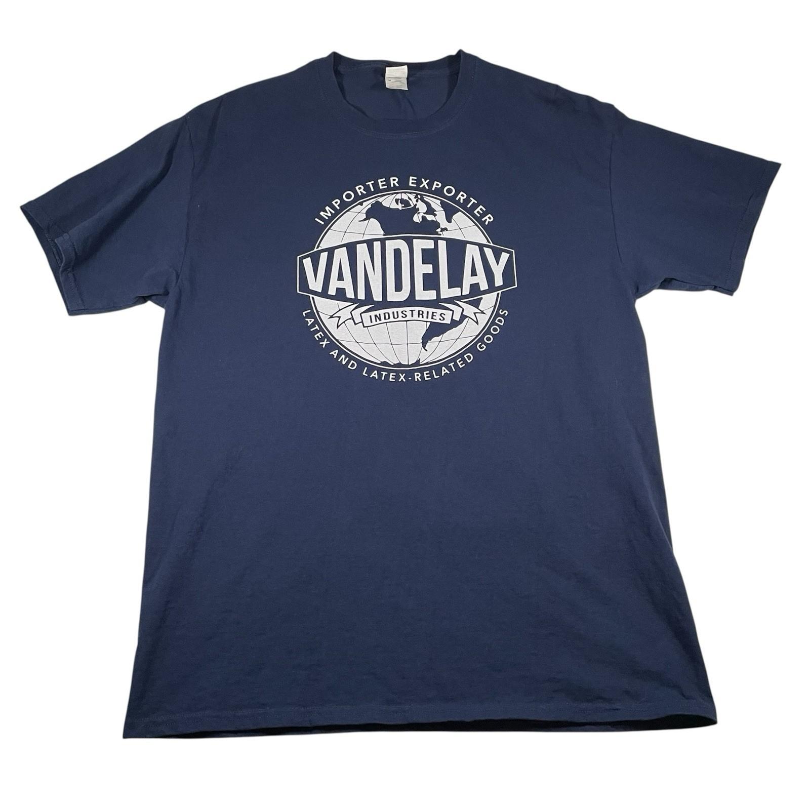 Y2K Vandelay Industries T L Seinfeld Graphic TV Series Comedy Mens Blue Unisex T-Shirt M
