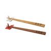 Mino Ware Origami Crane Chopstick Rests (approx. 5x6cm) & 22.5cm Red and White Chopsticks Pair Set, Chizuru Kanki (Thousand Cranes, Ten Thousand