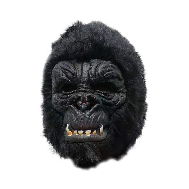 

Gorilla Halloween Cosplay Dress Hood Mask Spooky Haunted House Props Decorative