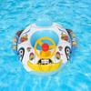 Car-shaped baby boat for toddlers, with footrests, handlebars, and a fun, stable design for swimming. A stylish and fun inflatable float perfect for