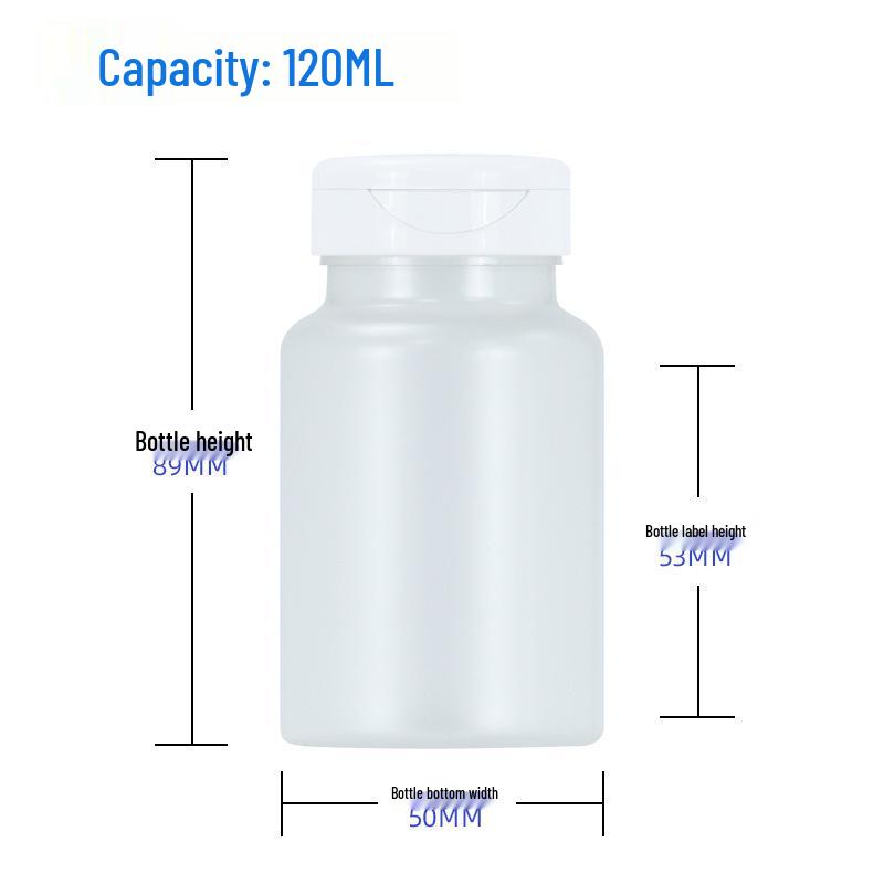 120ml PET Flip-top Bottle for Probiotic & CoQ10 Softgels