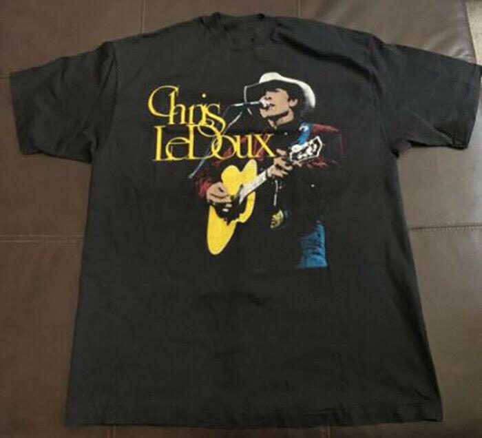 Chris LeDoux Rodeo Rock n Roll Tour 91-92 Black Men T-shirt Unisex T-Shirt L