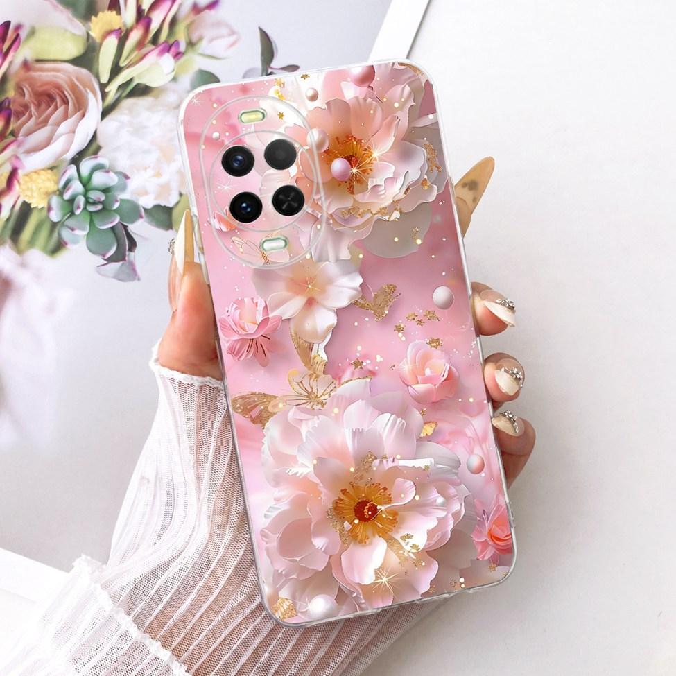 Transparent Case For Huawei Nova 15 Cover Cute Cat Fashion Butterfly Luxury Painted Casing For Huawei Nova15 PSN-AL00