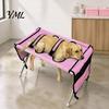 Hamac Surélevé pour Toilettage d'Animaux avec Support, Hamac de Bain pour Chiens, Support de Bain Pliable pour Animaux de Petite et Moyenne Taille, Outil d'Attache Réglable