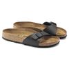 Women's Black Madrid Birko-Flor Sandals Narrow Wąskie (0040793)