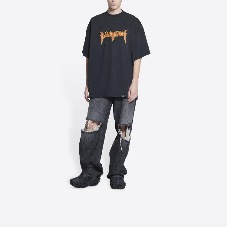 Balenciaga Metal Vintage Oversized T Shirt 694576TMV881055