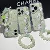 Green Bamboo Panda Glossy Oil Suitable for Apple 16/15/14 Huawei Honor Xiaomi Phone Case 13 Pro Max Shockproof