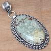 Pendant Designer Jasper Gemstone Valentine'Day Ethnic Silver Jewelry 1.75"