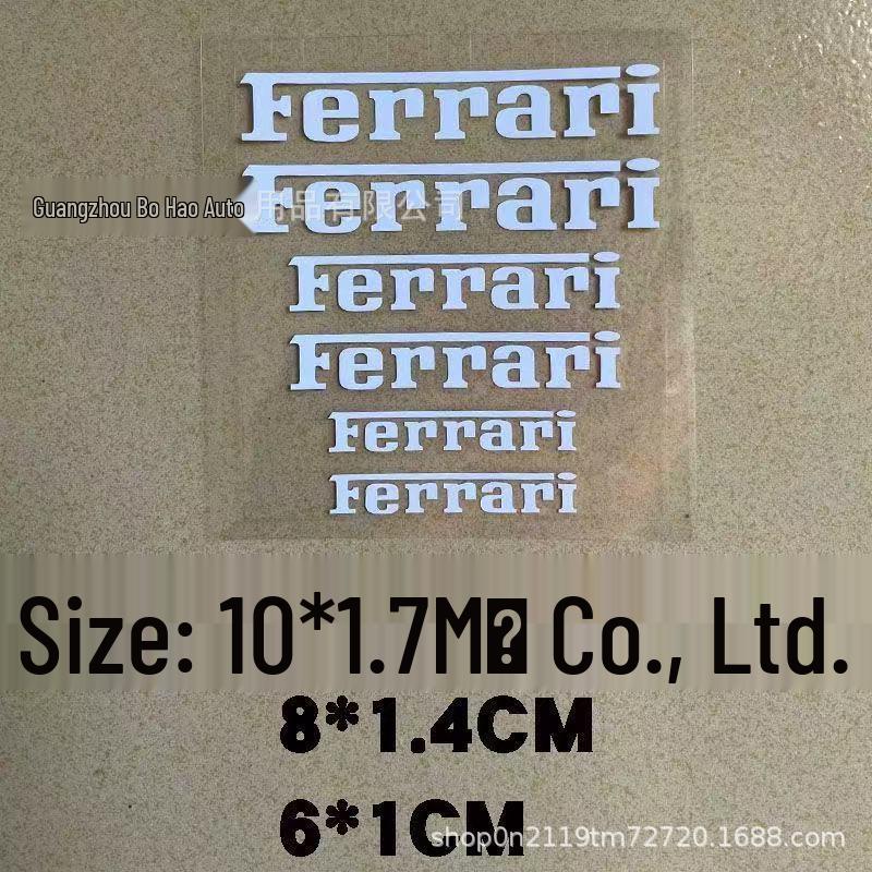 High-Temp Brake Caliper Stickers for Ferrari