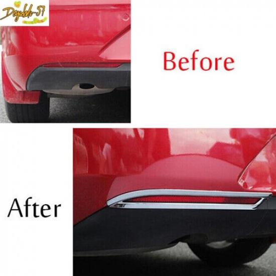 Car Rear Fog Light Lamp Frame Decor Frame Trim Chrome For Buick Regal 2017-