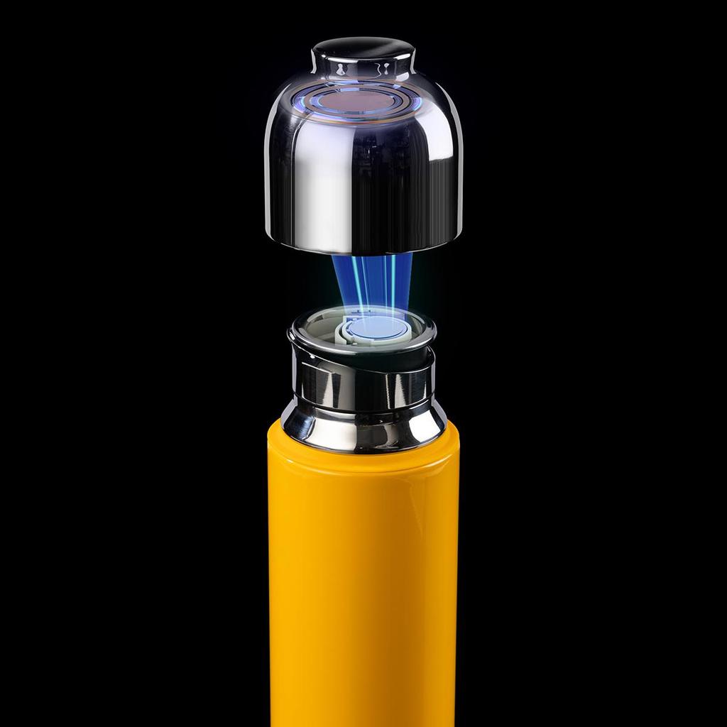 Fashion Titanium Coated Tea Tumbler with Infuser, Portable Thermos Cup 370ml with Gift Box