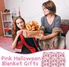 Halloween Throw Blanket Gifts Flannel Blanket for Women Girls Bat Spider Soft Throw Blankets Halloween Spooky Gifts for Home Bed
