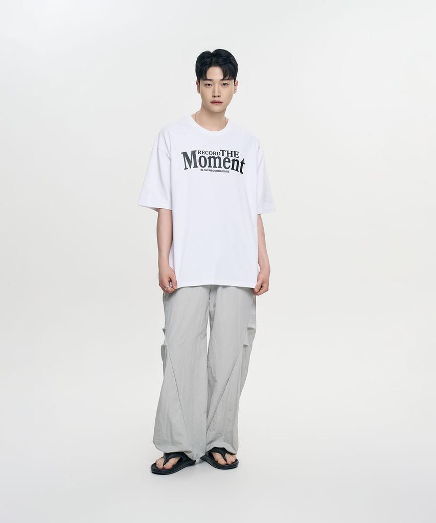 SLOW RECORD HOUSE Parachute Flare Pants_Gray