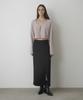 Mosyupamosyu One Pocket Low-Rise Slit Skirt [Black]