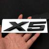 Letra Cromada Negra Mate Adhesiva de ABS 3D para Maletero de Coche Pegatinas de Letras X5 Logo X5 Insignia Emblema E70 E53 F15 G05 Accesorios ut2